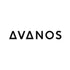 Black and white logo of Avanos